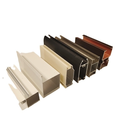 High Strength Narrow Mullion Aluminium Curtain Wall Profile with ISO9001 Certification