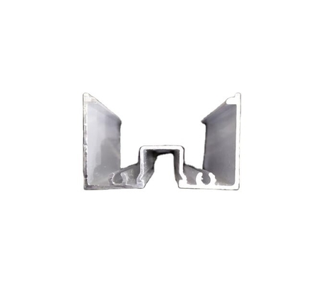 Chemical Composition Aluminium Alloy Sliding Door Profiles with Cabezal and Zoclo