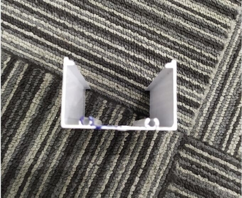 Chemical Composition Aluminium Alloy Sliding Door Profiles with Cabezal and Zoclo