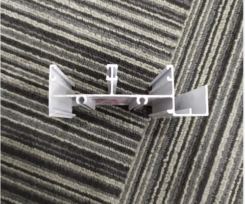 Chemical Composition Aluminium Alloy Sliding Door Profiles with Cabezal and Zoclo