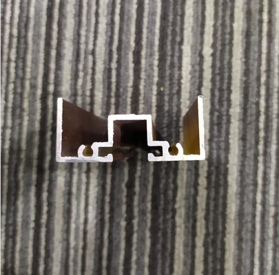 Chemical Composition Aluminium Alloy Sliding Door Profiles with Cabezal and Zoclo