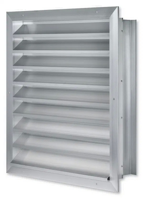 Exterior Weather Louver Window Aluminium Louver in Mill Finish and Silver Anodized Profile