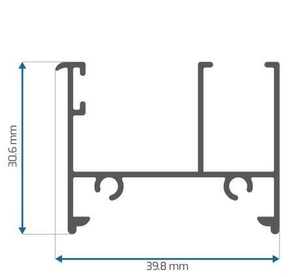 Mexico Windows and Doors Aluminium Extrusion Profiles Anodizing Powder Coating Mill Finish