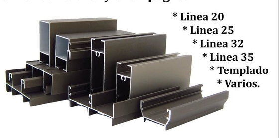 2023 Bolivia Window and Door Aluminium Profiles for Structure Profile Line 20 Line 25