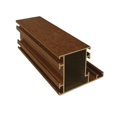 6063-T5 Frame Wood Pattern Building Aluminium Extrusion with Push and Pull Opening