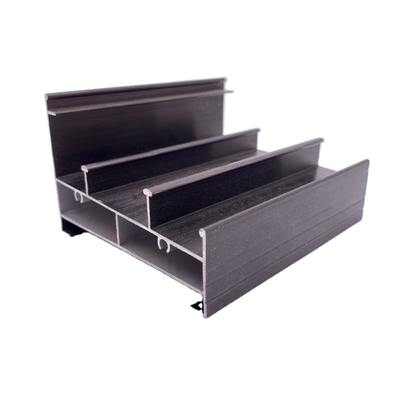 Building Construction Window and Door Aluminum Profile Custom Silver Anodizing Extrusion