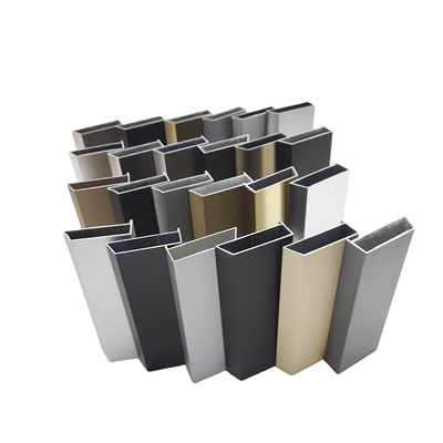 Aluminum Profile for Cabinet Window and Door Frame Thickness 0.8mm-2.0mm Tolerance ±3%
