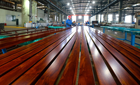 Wood Color Aluminium Profiles for Fence Alloy Or Not Is Alloy Grade 6000 Series