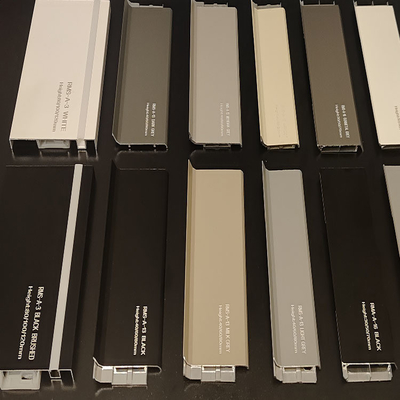 Polished Brushed Anodized Powder Coated Wood Grain Aluminum Profiles for Doors and Windows