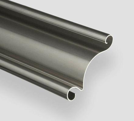 Customized Sliver Aluminum Keder Rails Track for Customer's Requst 0.8mm-2.0mm Thickness