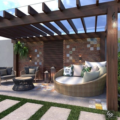 Outdoor Aluminum Pergola Pavilion with Customized Design and Bioclimatic Canopy