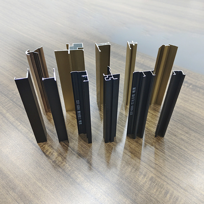 Modern Design Champagne Color Aluminum Profiles for Windows and Doors in Bolivia