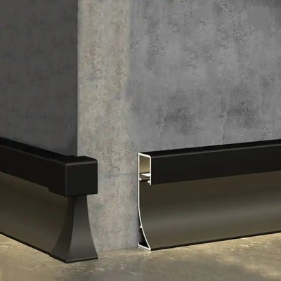 Mill Finish Aluminium LED Baseboard for Customized Wall Skirting Board and Floor Trim