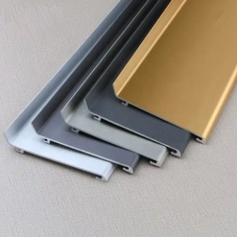 GB5237-2008 Standard Aluminum Baseboard Profile for LED Baseboard Floor Skirting Board