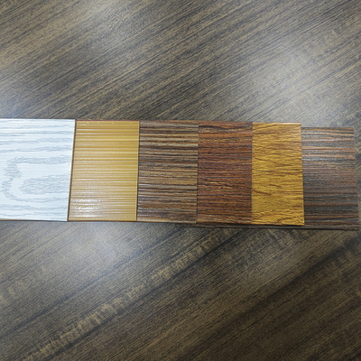 Custom Doors And Windows Frame Aluminum Profile for Wooden Grain Fence Meet GB Standard