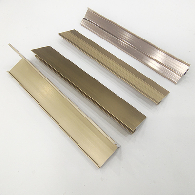 Alloy Black Gold Metal Decorative U Shape Tile Trimming Corner Profile for Bathroom
