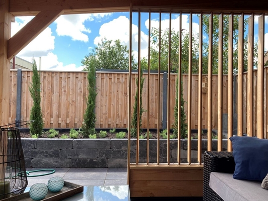 Rotatable Aluminium Slats for Garden 6000 Series Grade and Punching Processing Service