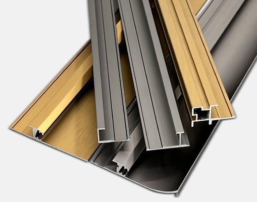 Customized Shape Skirting Aluminum Profile Baseboard for House 0.8mm-2.0mm Thickness