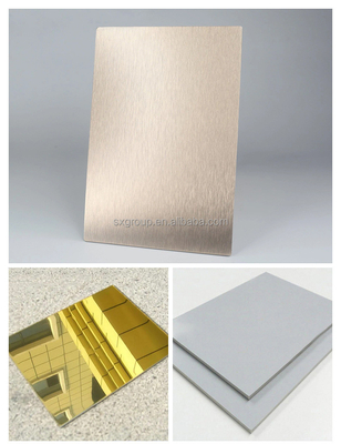 Customized Colors Aluminum Alloy Door Material ACP Wall Panels for Exterior Application