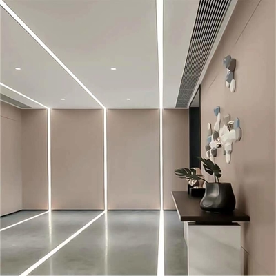Flat LED Aluminium Profile for Plaster-In or Ceiling Recessed in Customized Thickness