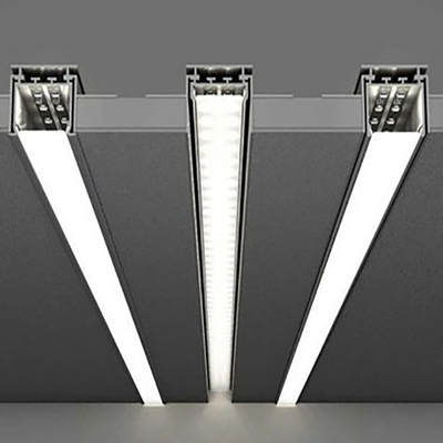 Flat LED Aluminium Profile for Plaster-In or Ceiling Recessed in Customized Thickness