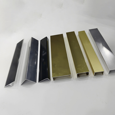 6063 T5 Customized Colors T Shape Aluminium Trim Profiles for Wall and Porcelain