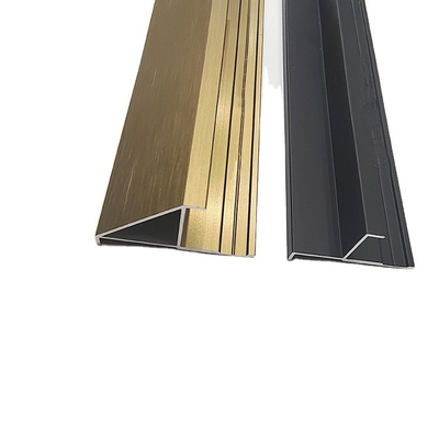 6063 T5 Customized Colors T Shape Aluminium Trim Profiles for Wall and Porcelain