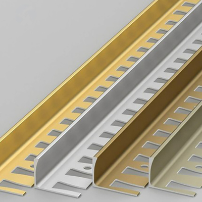 Metal Tile Trim 10mm U Shaped Corner Strip Aluminium Profile for Wall Corner Edge