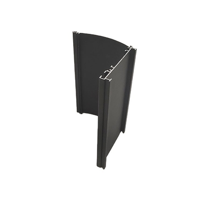 Door Window LED Aluminum Anodizing Silver Pipe Rail with Tolerance ±1% OEM ODM Profile