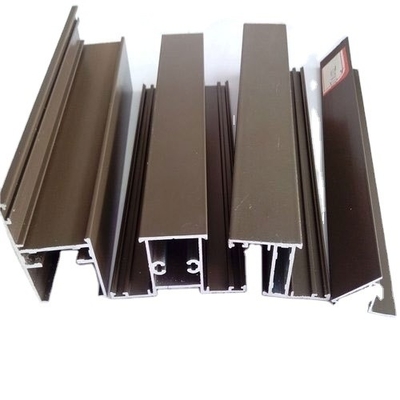 Champagne Anodized Aluminium Sliding Windows Frames with Nylon Screen Netting Material