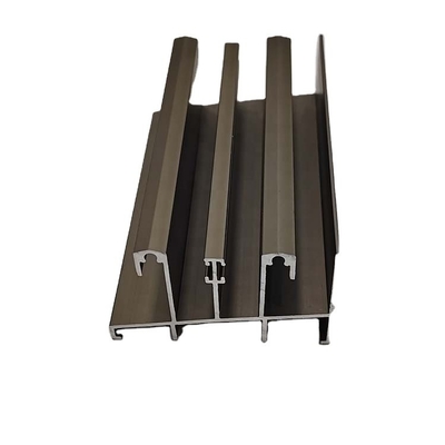 Champagne Anodized Aluminium Sliding Windows Frames with Nylon Screen Netting Material
