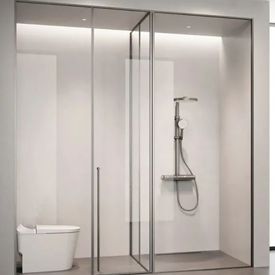 Polymer Door Type Customized Colors Silver Black Golden Shining Aluminum C Channel for Shower Bathroom