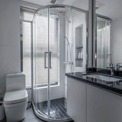 Polymer Door Type Customized Colors Silver Black Golden Shining Aluminum C Channel for Shower Bathroom