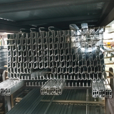 Polymer Door Type Customized Colors Silver Black Golden Shining Aluminum C Channel for Shower Bathroom