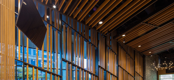 Flexible Operation U-shaped Ceilings with Side Opening and U Type Profile Strip Baffle