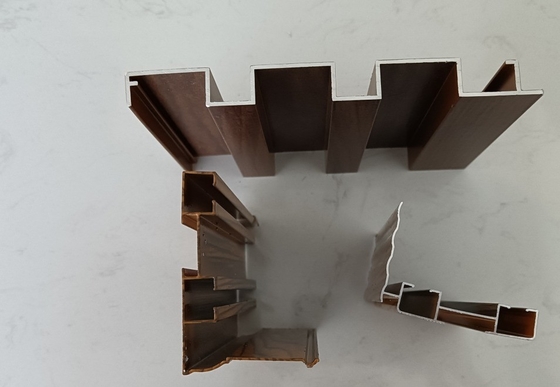CUSTOM ALUMINUM FRAME for Windows Wood Grain Aluminum Profile Producing Top- Frames