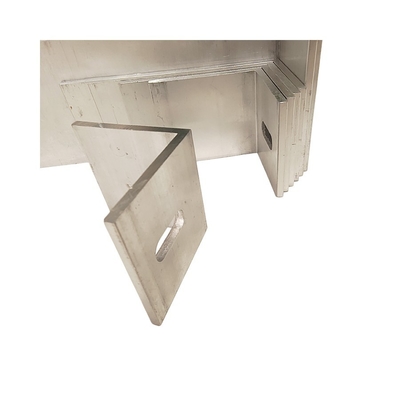EN-AW6063 Grade Angle Aluminium Customized for Single and Double Fixing Brackets