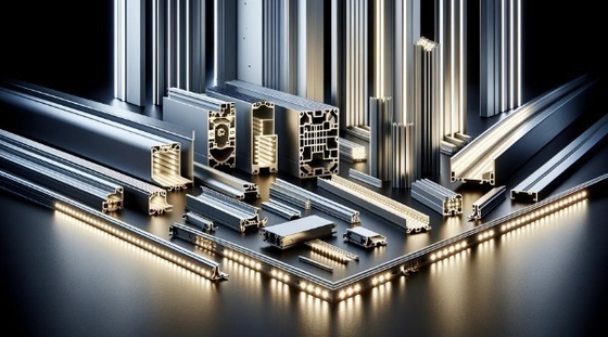 Customized 1m 2m 3m Aluminium Profile for Recessed LED Lighting Strip Grade 6000 Series
