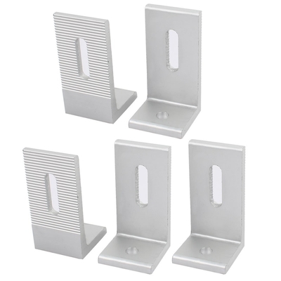 80x40x40mm Aluminum L Shape Solar Panel Mounting Brackets with Powder Coat Coating
