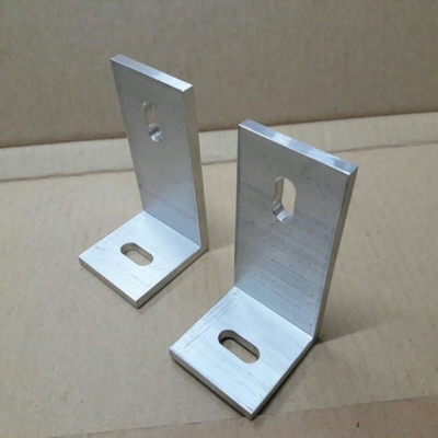 80x40x40mm Aluminum L Shape Solar Panel Mounting Brackets with Powder Coat Coating