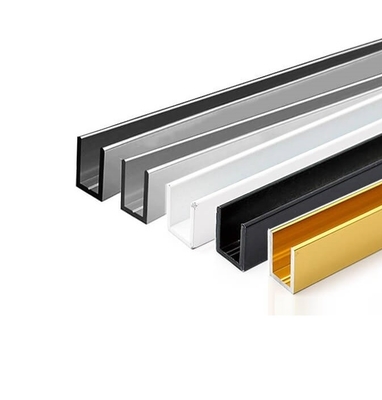 U Profiles 5.8-6.0M Length Aluminum Braces for Milling Service in Interior Decoration