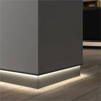 LED Aluminum Profile Skirting Board for Kitchen Baseboard 6063-T5 Aluminum Frame Home
