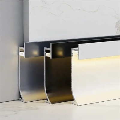 Customized Thickness Welding Processing Service LED Skirting Board for Home Decoration