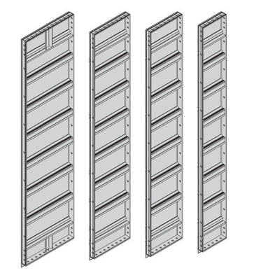 SHENGXIN 6063-T5 Aluminum Frame Aluminium Slab Formwork for Courtyard Concrete Mould