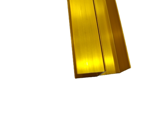 Customized Colors Golden Aluminium Profile for Decoration in 6063-T5 Aluminum Frame