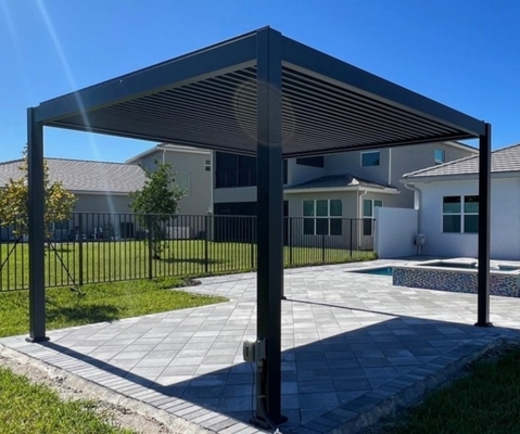 Aluminum Alloy Door Material Durable Powder Coating for Customized Pergola Profiles