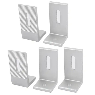 Aluminum L Shape Solar Panel Mounting Brackets 80x40x40mm for Outdoor Applications