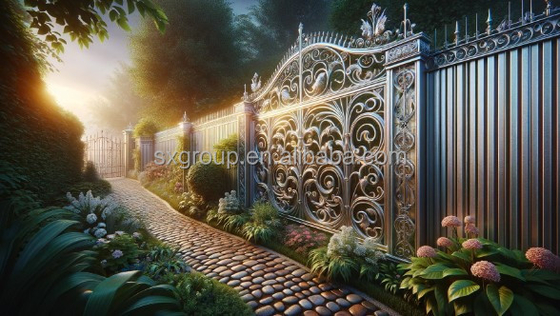 Garden Fence Modclassic Design Style Aluminium Metal Fences Panels with Accessories