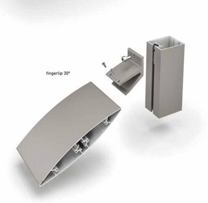 5.8-6.0M Anodized Aluminium Profiles for Window Blinds Shutters Louver Slats and Tubes