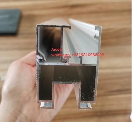 6063 Grade Anthracite Powder Coating Aluminium Profiles for Madagascar Windows and Doors